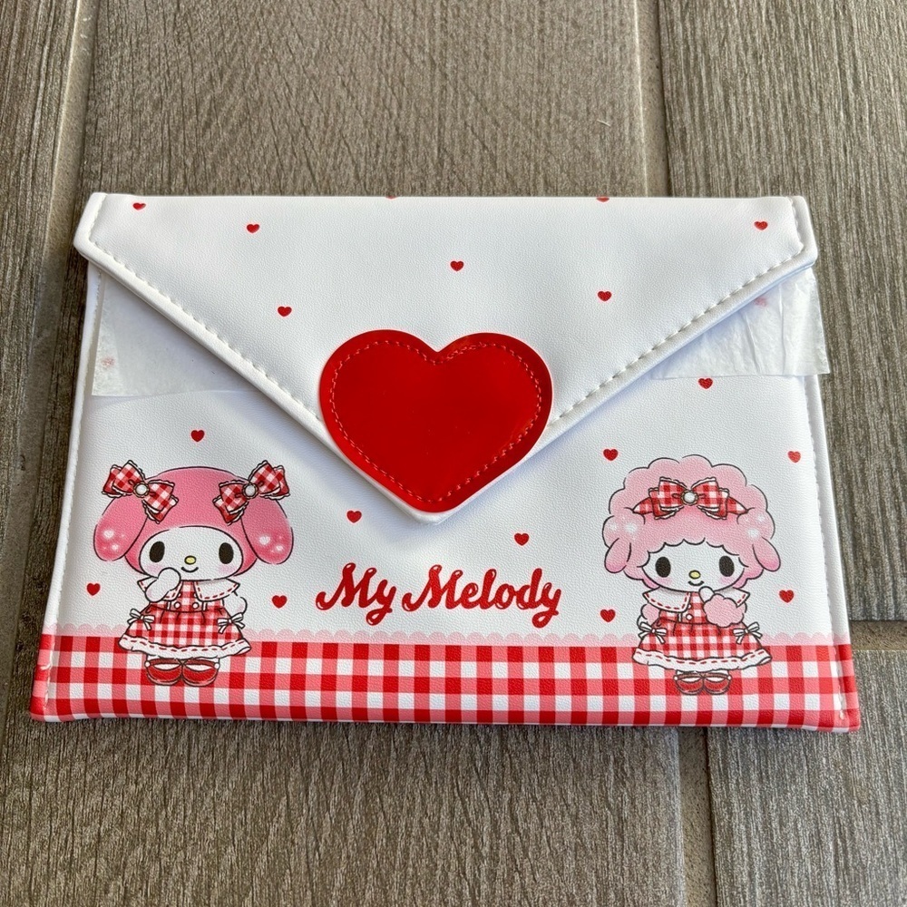 Sanrio My Melody White and Red Cosmetic/Accesory/Novelty Bag
